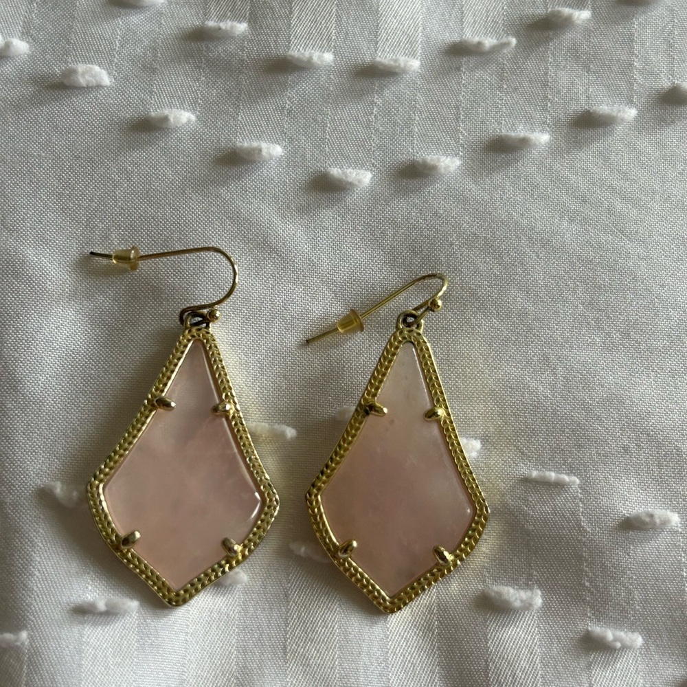 Kendra Scott Rose Quartz Earrings